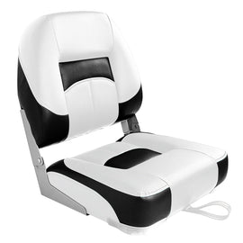 Buy white-black-1-seat Low Back Fold Down Fishing Boat Seats
