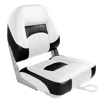 Buy white-black-1-seat Low Back Fold Down Fishing Boat Seats