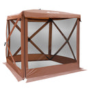 4-Sided Tent Pop Up Square Camping Gazebo-9