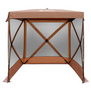 4-Sided Tent Pop Up Square Camping Gazebo-6