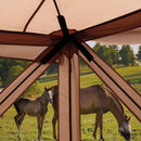 4-Sided Tent Pop Up Square Camping Gazebo-8