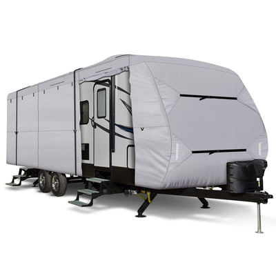 Travel Trailer RV Cover with 300D Ripstop Polyester