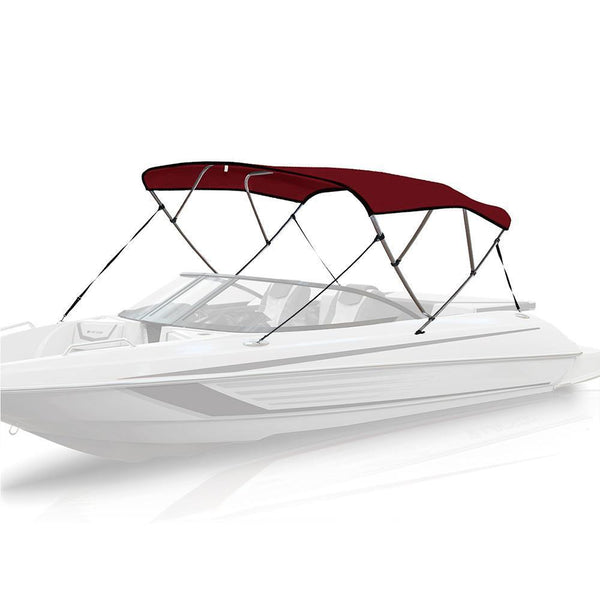 4 Bow Bimini Top BURGUNDY - High Quality Bimini Tops